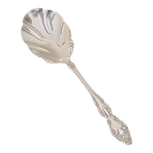 1881 Rogers Oneida BAROQUE ROSE Silverplate Shell Casserole Spoon